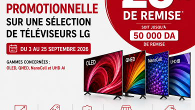 Photo de LG Algérie : lance une offre promotionnelle sur une sélection de téléviseurs, du 3 au 25 septembre